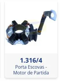 1.316/4 /A-012-12V PORTA  ESCOVAS
