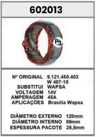 602013 EST. BRASILIA WAPSA 14V 45A WAPSA