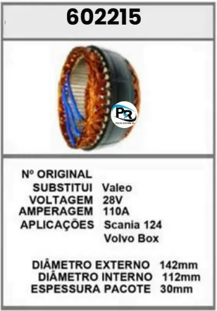 602215 EST. SCANIA 124 VOLVO BOX 28V 110A VALEO