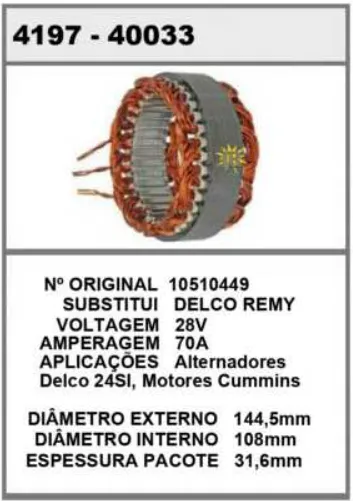 602262 EST. DELCO 24 SI 70A 24V DELCO REMY