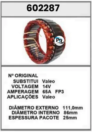 [602287] 602287 EST.GOL, CLIO 14V 65A FP3 VALEO