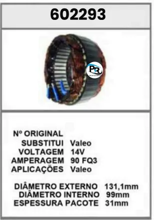 [602293] 602293 EST. FOX, GOLF 14V 90A FQ3 VALEO