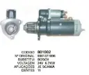 801002 MOTOR DE PARTIDA JE SCANIA 24V 6.7 KW 11D BOSCH