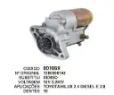 801069 MOTOR DE PARTIDA TOYOTA HILUX 2.4 DIESEL 12V 10D DENSO