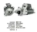 801115 MOTOR DE PARTIDA NEW HOLLAND 12V 9D BOSCH