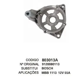 [803013-A] 803013-A MANCAL ALTERNADOR MBB 1113