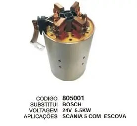 805001 BOB. SCANIA SERIE 5 C/ PORTA ESCOVAS 24V (ENROLADA DE FIO)