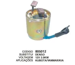 805012 BOB.DENSO KUBATU/YANMAR/KIA 2.0 KW 12V C/ CARCACA