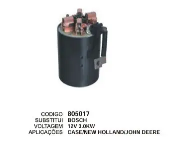 805017 BOB.CASE,NEW HOLLAND,JONH DEERE, IVECO BOSCH 3.0  KW 12V