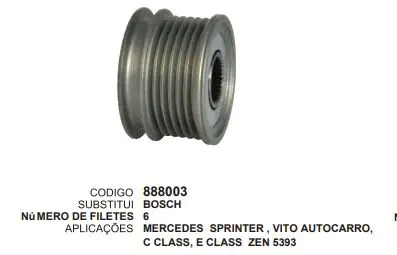 [888003] 888003 POLIA ALTER MERCEDES BENS CLASSSE ZEN 5393
