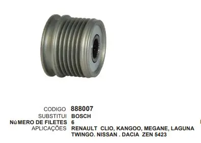 [888007] 888007 POLIA NISSAN RENAULT ZEN 5423