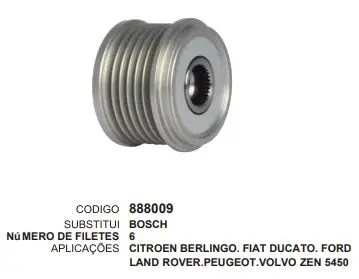 [888009] 888009 POLIA PICASSO C3, C4 ZEN 5450