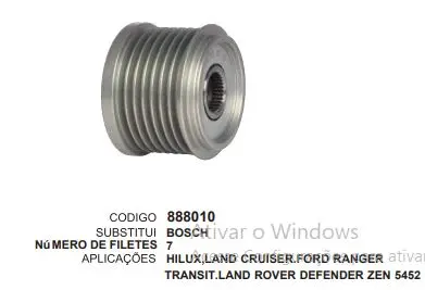 [888010] 888010 POLIA FORD RANGER ZEN 5452 / 5531