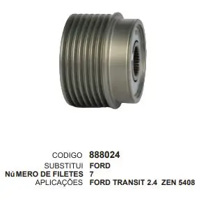 [888024] 888024 POLIA FORD TRASIT 2.4 ZEN 5408