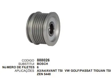 [888026] 888026 POLIA A3,A4,AVANT TSI VW GOL ZEN 5448