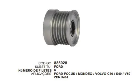 888028 POLIA FORD FOCUS,MONDEO,VOLVO ZEN 5464