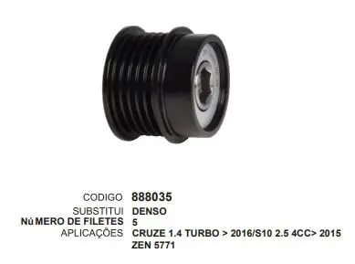 [888035] 888035 POLIA CRUZE 1.4 TURBO ZEN 5771