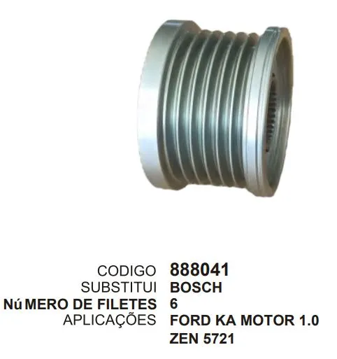 [888041] 888041 POLIA FORD KA ZEN 5721