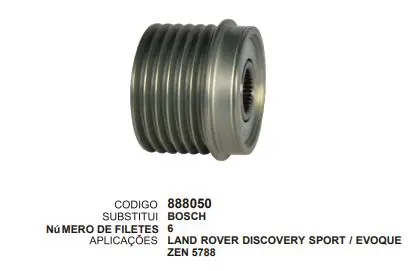 [888050] 888050 POLIA LAND ROVER ZEN 5788