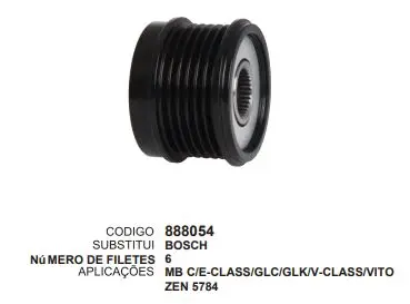 [888054] 888054 POLIA MB C/E-CLASS ZEN 5784