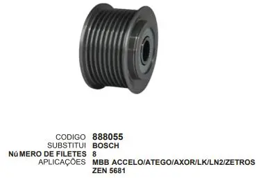 [888055] 888055 POLIA MBB, ACCELO, AXOR ZEN 5681
