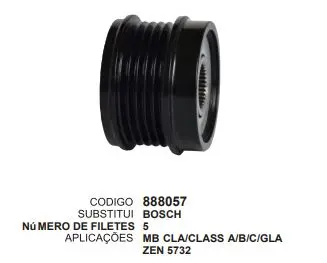 [888057] 888057 POLIA MB CLASS A, B, C ZEN 5732