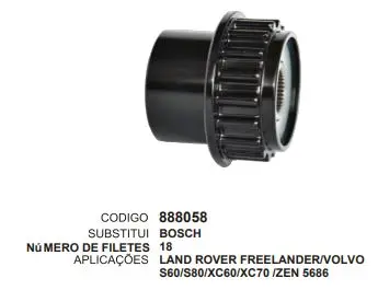 [888058] 888058 POLIA LAND ROVER FREELANDER ZEN 5686