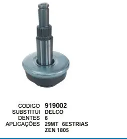 919002   BENDIX DELCO 29MT NOVO  ZEN 1805