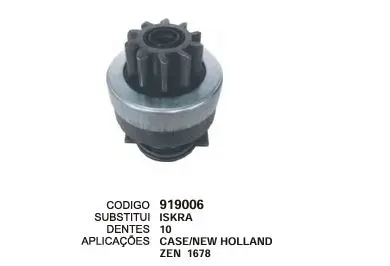 919006   BENDIX ISKRA CASE/NEW HOLLAND 10D NOVO  ZEN 1678