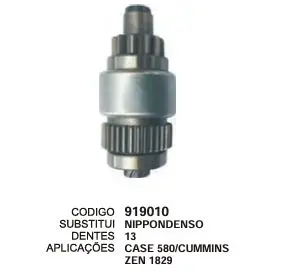 [919010] 919010   BENDIX CASE 580L 13D NOVO  ZEN 1829