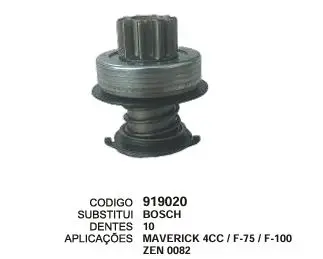 919020 BENDIX MAVERICK 4CC, F100 ZEN 082