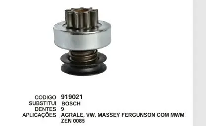 919021 BENDIX AGRALE, VW,MASSEY FERG. MWM ZEN 085