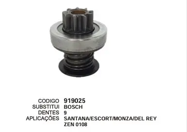 919025 BENDIX SANTANA,ESCORT,MOMZA,DELREY ZEN 108