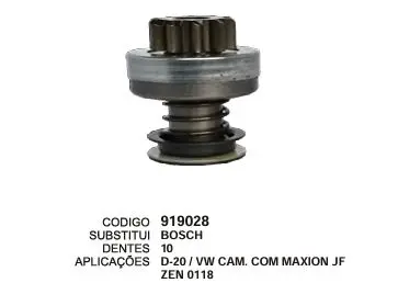 919028 BENDIX D-20,VW JF 10D ZEN 118