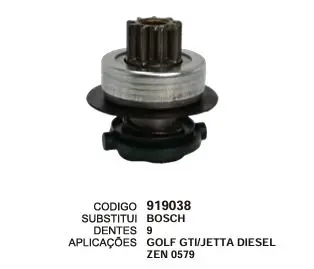 [919038] 919038 BENDIX GOLF GTI, JETTA 9D ZEN 579
