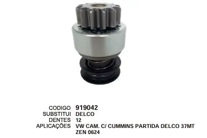 919042 BENDIX VW CUMMINS DELCO ZEN 624