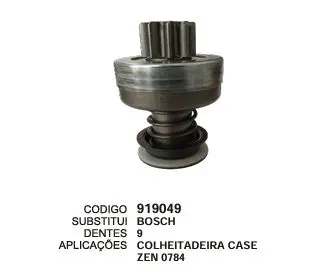 919049 BENDIX COLHEITADEIRA CASE ZEN 784