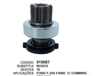 [919087] 919087 BENDIX FORD F250, CUMINS ZEN 1027