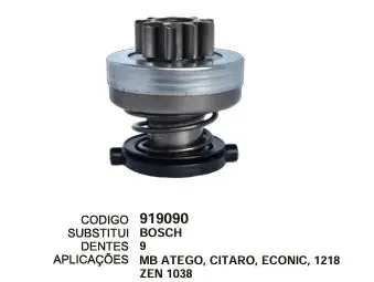 [919090] 919090 BENDIX MB ATEGO ZEN 1038