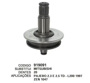 [919091] 919091 BENDIX PAJERO ZEN 1047