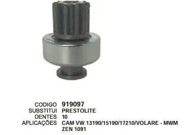 [919097] 919097 BENDIX VOLARE ZEN 1091
