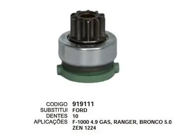 [919111] 919111 BENDIX F1000, RANGER ZEN 1224