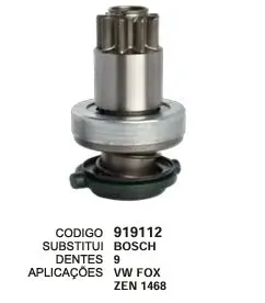 [919112] 919112 BENDIX FOX VW ZEN 1468