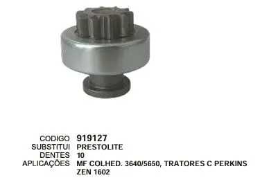 [919127] 919127 BENDIX MF COLHEIDADEIRA ZEN 1602