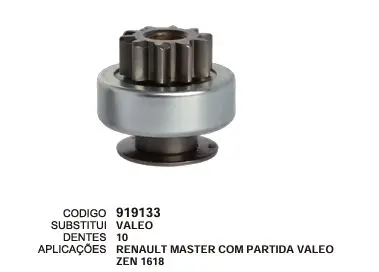 [919133] 919133 BENDIX RENAULT MASTER ZEN 1618