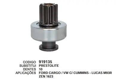 [919135] 919135 BENDIX FORD CARGO M93R ZEN 1623