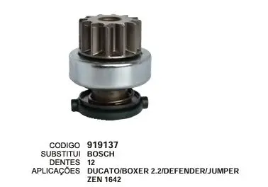 [919137] 919137 BENDIX DUCATO, BOXER ZEN 1642