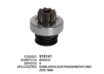[919141] 919141 BENDIX DOBLO,PALIO ZEN 1666