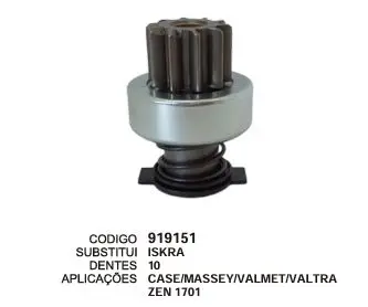 [919151] 919151 BENDIX CASE, MASSEY, VALMET ZEN 1701