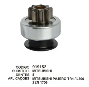[919152] 919152 BENDIX PAJERO ZEN 1706